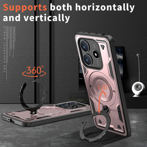 Supporto ad anello girevole in metallo <span class=keywords><strong>Cover</strong></span> per telefono in TPU per <span class=keywords><strong>Xiaomi</strong></span> Redmi Note 14 Pro 13/<span class=keywords><strong>xiaomi</strong></span> 14c/redmi 13c - Product Image 2