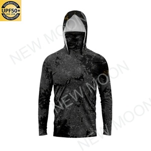 Sweat-shirt à capuche de pêche personnalisé à manches longues avec protection solaire par sublimation, séchage rapide, anti-UV UPF50+ - Product Image 4