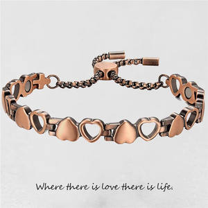 Toptan yüksek kaliteli erkek mıknatıs ile ayarlanabilir manyetik enerji bakır bilezik - Product Image 5