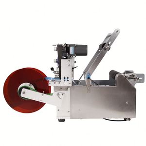 Machine d'étiquetage adhésif manuelle double face pour bureau, pour bouteilles rondes, pots, verres et boissons - Product Image 3