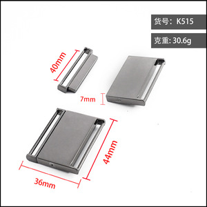 หัวเข็มขัดโลหะแบบเลื่อนได้ ขนาดเส้นผ่านศูนย์กลางภายใน 40 มม. ผลิตจากโลหะผสมสังกะสี ทนทาน ใช้สำหรับกระเป๋า เป้สะพายหลัง อุปกรณ์สัตว์เลี้ยง สีเทาปืน รุ่น K515 - Product Image 5