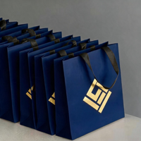 Sac en papier écologique personnalisé imprimé en couleur, imperméable, 230 g/m², laminé, pour emballage de chaussures de boutique