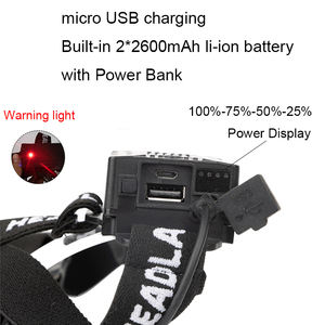 Sensore impermeabile ad alta potenza 8000 lumen XHP100 <span class=keywords><strong>faro</strong></span> USB ricaricabile HA CONDOTTO il <span class=keywords><strong>Faro</strong></span> p100 testa della torcia elettrica per il campeggio - Product Image 5