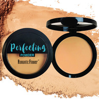 Palette de maquillage en poudre pressée neutralisée, correcteur, fond de teint, illuminateur transparent, contouring, primer, tons brun clair, moyen et foncé