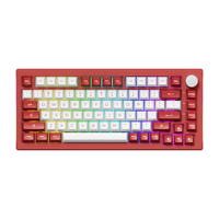 AKKO Chicago 5075B Plus Clavier de jeu mécanique Tri-mode 75% rétro-éclairé à LED RGB avec bouton rotatif