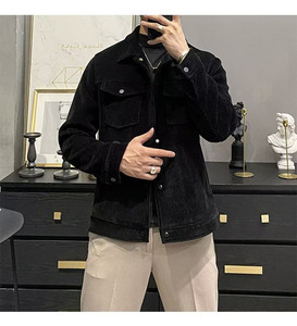 Fashion <strong>Jacket</strong> Men's Lapel Autumn and Winter New Corduroy <strong>Jacket</strong> Retro <strong>Slim</strong> <strong>Fitting</strong> <strong>Jacket</strong> for - Product Image 4