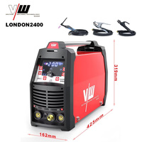VECTOR 6 en 1 AC DC TIG MMA Poste à souder pour aluminium et acier inoxydable LONDON2400