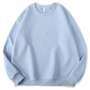 Suéter holgado con hombros caídos, color macarrón, ropa para clases al aire libre, para grupos de amigas, con logo personalizado, transpirable, a la moda. - Product Image 4