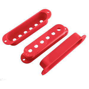 Couvercles de micros single-coil rouges en gros pour guitares électriques ST – Pièces de construction - Product Image 2