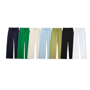 ZATRHMBM 2024 <span class=keywords><strong>pantaloni</strong></span> dritti Casual a vita alta da <span class=keywords><strong>donna</strong></span> Vintage <span class=keywords><strong>con</strong></span> coulisse <span class=keywords><strong>con</strong></span> tasca laterale multicolore alla moda <span class=keywords><strong>pantaloni</strong></span> da <span class=keywords><strong>donna</strong></span> nuovi - Product Image 1
