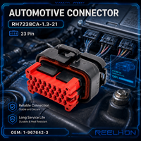 Service OEM Connecteurs Électriques Étanches Rapides pour Câbles Automobiles, Mâle-Femelle 23 Broches, en PA66 et Cuivre, à Verrouillage par Clip