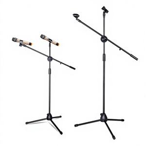 LKT-803 LEKETE Soporte de Micrófono Profesional de Estudio con Trípode y 2 Clips para Micrófono - Product Image 1