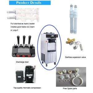 Коммерческая машина для мороженого, производитель мягкого мороженого со светодиодным дисплеем, самоочищающийся, <span class=keywords><strong>3</strong></span> вкуса, производитель замороженного йогурта - Product Image 4