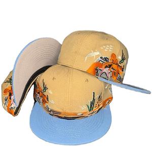 Nuevos Estilos de Gorras de 6 Paneles, Gorras Ajustadas con Cierre a Presión, Logotipo Bordado Personalizado, Gorra Deportiva de Béisbol, Gorra Hip Hop 59 Fitty - Product Image 4