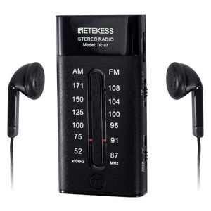 RetekeSS Pocket Mini Portable Radio FM AM Dual Band 41x82x16mm Battery Powered Manual Tuning - Product Image 3