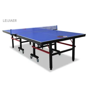 Officiële DZ-QT-001 Met Rollende Wielen Opvouwbare Beweegbare Tafeltennistafel Buiten Waterdicht Ping Pong Tafel Welcom Oem