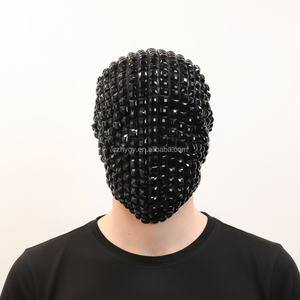 Mode plein <span class=keywords><strong>visage</strong></span> bijoux fête <span class=keywords><strong>masque</strong></span> couvre-chef Rivet Spike Punk Style pour boîte <span class=keywords><strong>de</strong></span> <span class=keywords><strong>nuit</strong></span> Halloween effrayant horreur Costumes décoration - Product Image 3