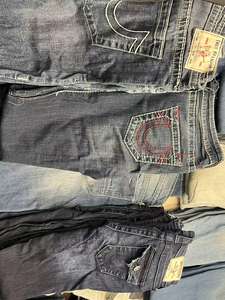 2025新款现货男女新款二手牛仔裤直筒修身牛仔裤 - Product Image 3