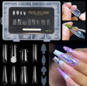 Juego de Moldes para Uñas de Doble Forma con 288 Piezas y Adhesivos para Líneas Francesas, para Extensión de Uñas, Herramientas de Molde de Construcción Rápida - Product Image 3