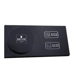 การควบคุมการเข้าถึงอัจฉริยะหน้าจอสัมผัสหมายเลขห้องพักโรงแรม4-In-1 Smart Doorplate