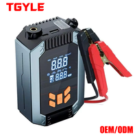 Nouvelle Batterie Externe Portable ABS 12V pour Démarrage d'Urgence de Voiture avec Pompe à Air, Démarreur et Éclairage d'Urgence, Pression Numérique