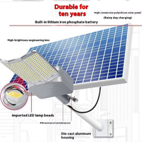 Lampadaire solaire IP67 à alimentation directe d'usine avec corps en ABS, panneaux LED alimentés par cellules et capteur pour usage extérieur en jardin
