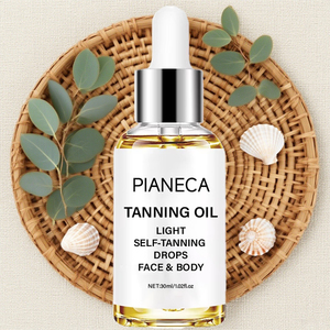 Loción Autobronceadora Química para <span class=keywords><strong>Rostro</strong></span> y Cuerpo, Gotas Autobronceadoras, Solución Aceleradora del Bronceado Gradual, Aceite Oscurecedor - Product Image 4