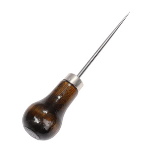 Wood Handle Stainless Steel <b>Leather</b> Punch <b>Tool</b> For Shoe Repair And Diy Crafting - Product Image 5