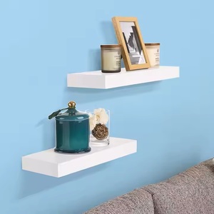 Modern <strong>Wood</strong> Wall Decorative <strong>Shelves</strong> Set of 3 Floating <strong>Shelves</strong> - Product Image 5