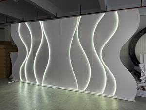 Bán buôn đám cưới tùy chỉnh vòm <span class=keywords><strong>Backdrop</strong></span> PVC thiết kế 3D đám cưới trắng vòm <span class=keywords><strong>Backdrop</strong></span> Panel với LED Light - Product Image 4