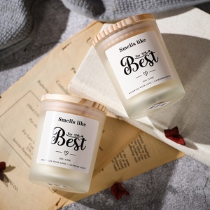 Handgemachte Moderne Aromatherapie-Kerze mit Hochwertigem Glasbecher & Weißem Mattiertem Holzdeckel, Rauchfreies Sojawachs Kreatives Souvenir - Product Image 3