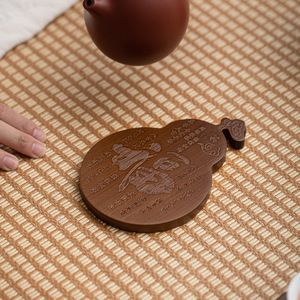 Bamboo Teacup Coaster Round Heat Resistant Non Slip Mat For Kung Fu <b>Tea</b> <b>Set</b> Afternoon <b>Tea</b> Accessory - Product Image 4