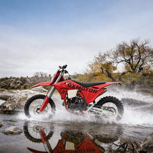 รถมอเตอร์ไซค์วิบาก GAS PR300 21 แรงม้า 300 ซีซี สูบเดียว รุ่น Off-Road <span class=keywords><strong>King</strong></span> ระบบกันสะเทือนแบบปรับได้สองระดับ โครงโครโมลี่ เบรกดิสก์  สามารถเอาชนะทุกพื้นที่ได้ - Product Image 1