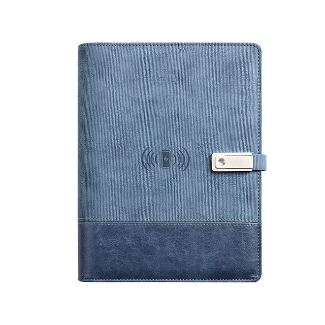 2024 A5 Smart Notebook with Wireless Charging Business Planner Promotion & Sewing PU Paper Corporate Gift