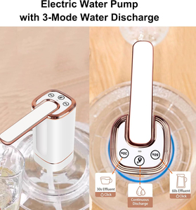 Bouteille d'eau à double pompe de 5 gallons, pompe à eau électrique rechargeable, distributeur d'eau portable automatique, charge USB - Product Image 3