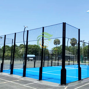 Cancha DE TENIS panorámica Paddle Ball Cancha de Pádel panorámica galvanizada en caliente para exteriores e interiores Anti-óxido - Product Image 6