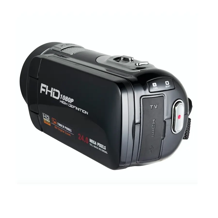 Cámara de vídeo digital 1280X720P para viajes, videocámara profesional HD de 24MP