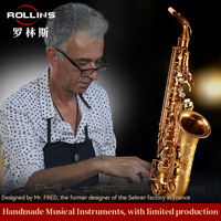 Popular Grade Classic Structure Gold Lacquer the Tone Is Magnetic and Warm Woodwind Instrument X3 Eb Alto Saxophone