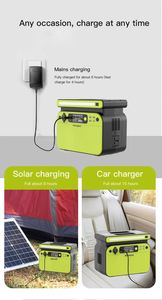 สถานีไฟฟ้าพกพาแบตเตอรี่ LiFePO4 500W สำหรับตั้งแคมป์ กิจกรรมกลางแจ้ง และเครื่องกำเนิดไฟฟ้าฉุกเฉิน - Product Image 5