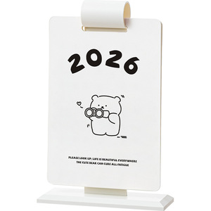Good Products Of The Times Desk Calendar 2026 Bear Design Table Calendar For Student Office Use - Product Image 2
