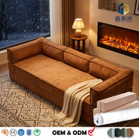 XTC Stoff Klappbares Zwei- und Dreisitzer Modernes Wohnzimmer-Sofabett-Set Konvertierbare Couch für Apartment Schlafzimmer Wohnmöbel