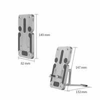 Support pour ordinateur portable F5, support pour téléphone portable, support pour tablette, type pliable en alliage d'aluminium, conception reconfigurable, portable, tendance