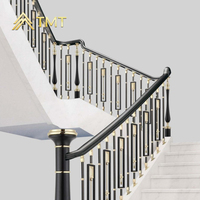 Art de la soudure au laser, garde-corps en acier inoxydable fantaisie pour escaliers intérieurs et extérieurs, garde-corps de balcon, garde-corps d'escalier en acier