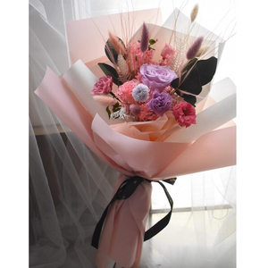 Flores DE BODA Ramo de novia Flor de Rosa preservada Rosen <span class=keywords><strong>Strau</strong></span> Cajas florales de San Valentín naturales para ramos - Product Image 5