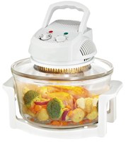 Friteuse à air en verre 12L grande capacité, four halogène, bol transparent, cuisson visible à 360 degrés, sans huile, saine