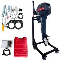 Bateau pneumatique portable avec moteur 2 temps de 9,9 CV, pour les trajets aquatiques de courte durée, accessoires complets et échantillons disponibles