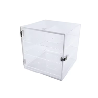 Étagères à 3 niveaux de comptoir Vitrine de gâteau Vitrine de pâtisserie acrylique pour beignet Bagels Gâteau Cookie