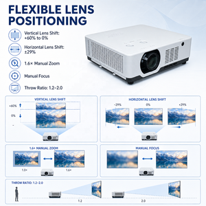 7200 Lumens 3LCD WUXGA <strong>Projector</strong> <strong>for</strong> Projection Mapping Immersive Exhibition <strong>Home</strong> Cinema and Commercial AV - Product Image 5