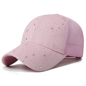 Gorra de béisbol para mujer Starry <span class=keywords><strong>Sky</strong></span> Fashion, visera de malla personalizada para primavera y verano - Product Image 5