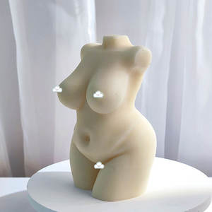 Moules à bougie en silicone pour femme nue, 16cm, plâtre 3D, corps de femme, outils pour gâteau de grande taille - Product Image 3
